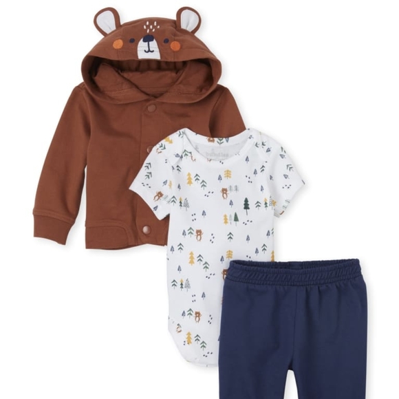 NWT Children's Place 3-Piece Bear Set - Picture 2 of 13